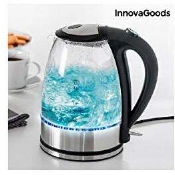 Innovagoods 8.43553E+12 Hervidor de Agua con Led, Negro/Plateado