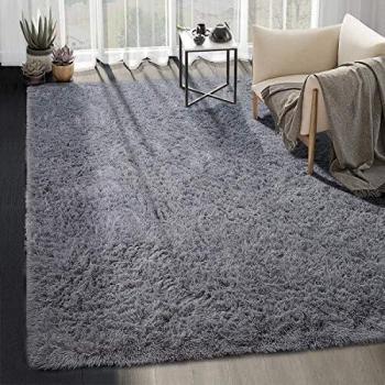 Shaggy Alfombra para El Salón, Modernas Antideslizante Super Suave Pelo Largo Fluffy Alfombra Modernas Alfombra Pelo Adecuado para Salón Dormitorio