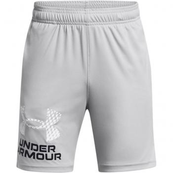 Under Armour Boys Tech Logo Shorts, Youth Large (150-160CM), Grey