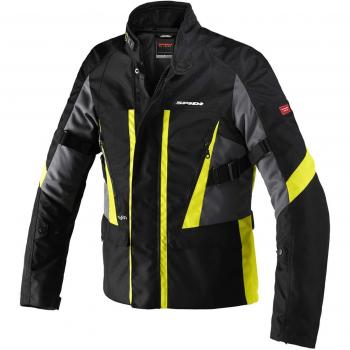 Spidi Traveler 2 efecto translúcido chaqueta de Moto, Black Fluo