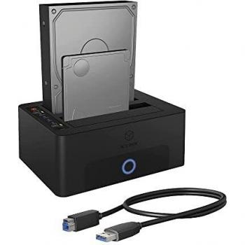 Estación de Acoplamiento y Clonación ICY BOX IB-1232CL-U3 para HDD SATA 2.5 y 3.5, USB 3.0, SATA III (6Gb/s)