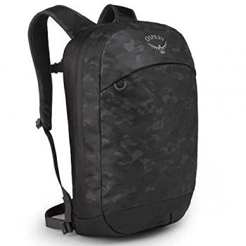 Osprey Mochila Transporter Panel Loader 20L - Mochila de 20 litros, diseño panel loader, material resistente al agua, compartimento principal con cremallera, correas de compresión laterales, bolsillo frontal con cremall