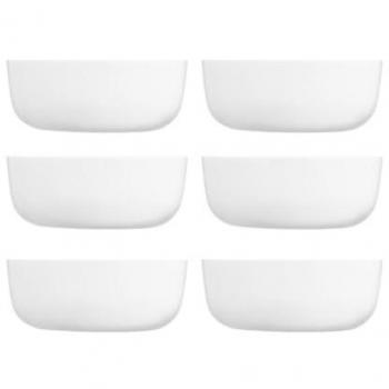 Bol Opal Luminarc Diwali 17,8 cm Blanco Brillo - Vidrio Templado Extra Resistente, Ecológico y Saludable