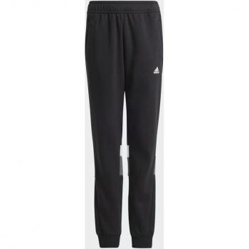 Pantalón de Niños Adidas Tiberio 3 Bandas Colorblock Fleece Negro / Gris Claro / Blanco 11-12 Años