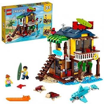LEGO 31118 Creator 3en1 Casa Surfera en la Playa, Faro o Casa de la Piscina, Juguete de Construcción para Niños +8 Años, Idea de Regalo Creativa