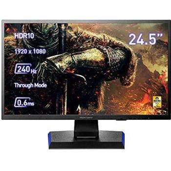 Gaming Monitor Gigacrysta by I-O Data GC-251UXB, 24.5 Pulgadas, PS5, 240Hz, 0.6ms, HDMI 2.0 x 2, Display Port, Altura Regulable. [Clase de eficiencia energética F]