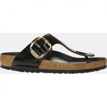 Birkenstock Gizeh Big Buckle Natural Leather Patent Sandals for Women, Black, Size 3 UK; Birkenstock Flip Flops for Women, Black, Size 6 US