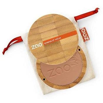 ZAO Bamboo Compact Powder 305 Milk Chocolate - Vegan & Refillable 9g