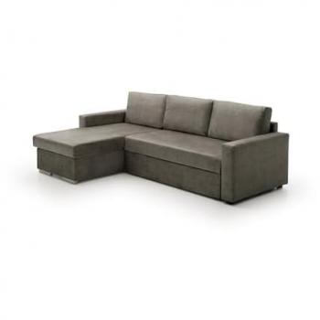 Sofá Cama Chaise Longue Isabella Económico Tostado Izquierda 236x146x85