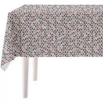 Mantel Resinado Geo Mora - Elegante Protector de Mesa para Salón Comedor, Impermeable y Antimanchas