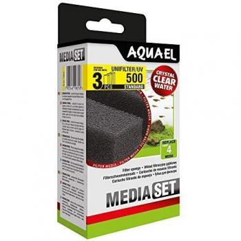 Aquael Esponja Unifilter 500 3 Piezas