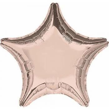 GLOBO FORMA ESTRELLA ROSE GOLD 45 CM