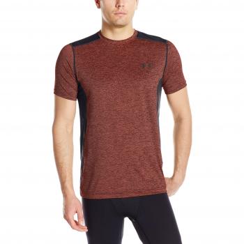 Under Armour Ua Raid Ss Camisa de Manga Corta, Hombre, Rojo, XL
