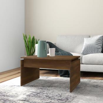 Mesa de salón de Roble Marrón 68x50x38 cm en multicapa Vidaxl