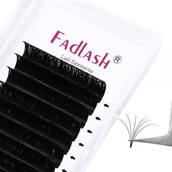Easy Fan Pestañas 0.07 D Rizo 11-12-13mm*12 Fila 3D 5D 10D 20D Pestañas de Volumen Fácil Ventilador Pestañas Pelo a Pelo Easy Fan Lash Extentions