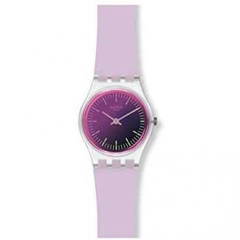 Swatch Womens Analogue Quartz Watch with Silicone Strap LK390
