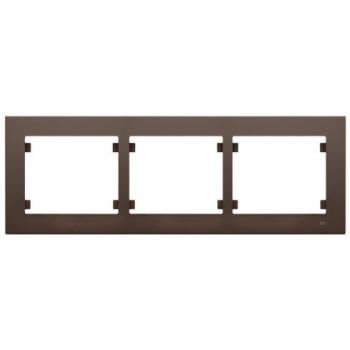 Marco 3 Elementos Horizontal Chocolate BJC IRIS PLUS 18013-CH