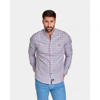 CAMISA DE HOMBRE OXFORD REGULAR CUADROS MULTICOLOR