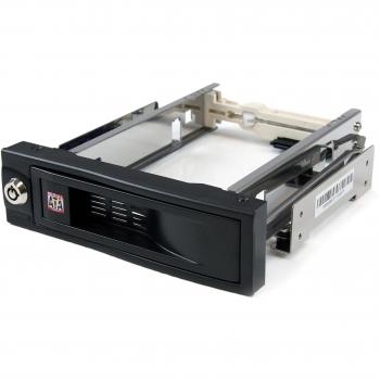 StarTech.com 5.25 Inch Trayless Hot Swap Mobile Rack for 3.5 Inch Hard Drive, Internal SATA Backplane Enclosure