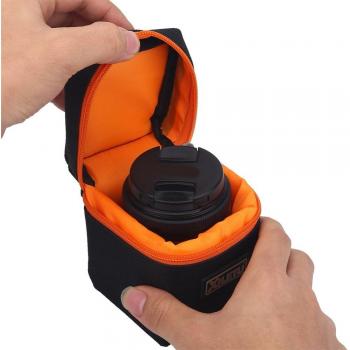Bolsa Acolchada para Lente de Cámara DSLR 7mm, Antichoque y Duradera, Funda Protectora Suave
