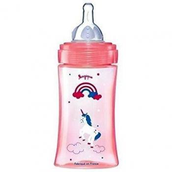 dodie-biberon Initiation 270ml Pink Unicorn 0-6 Months Flow Teat 3 Speeds Round 2