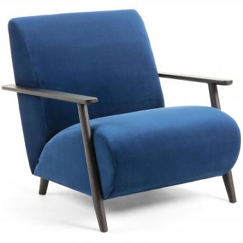 Kave Home Butaca Meghan, Azul Oscuro
