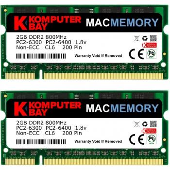 Komputerbay 4GB 2X2 800 SODIMM - Memoria RAM para iMac y MacBook