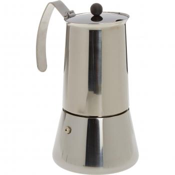 Monix Eterna Cafetera Italiana 10 Tazas, Acero Inoxidable, Gris, 12 cm