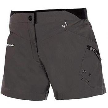 Trangoworld Sesa Pant. Corto, Mujer, Sombra Oscura/Negro, XS