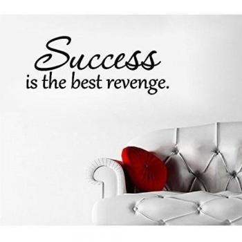 El éxito es la mejor Venganza vinilo adhesivo para pared Art Decor de vinilo pegatinas Cita letras cocina Sport dormitorio de refranes Home Decor