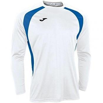 Joma 100015.207 - Camiseta de equipación de manga larga para hombre, color blanco / azul royal, talla 6XS-5XS