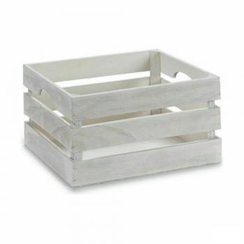 Caja Decorativa de Madera Blanca 31 x 16 x 21 cm (18 Unidades)