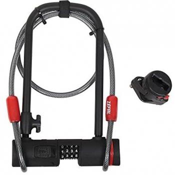 Zefal ktraz u13antirrobo en u codigo cable de 120cm unisex negro