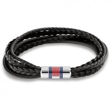 Pulsera de Piel para Hombre Tommy Hilfiger 2790426 Negra