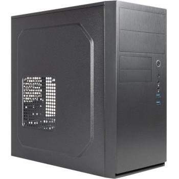 UNYKAch AERO C11 Micro Torre Negro, MATX, USB 3.0, Frontal Efecto Aluminio Cepillado, Bahías Frontales 2x 3.5 y 2