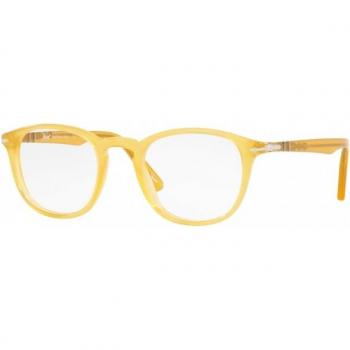 Persol PO3143V GALLERIA 900 204 Men's Eyeglasses Yellow Size 49 - Blue Light Block Available