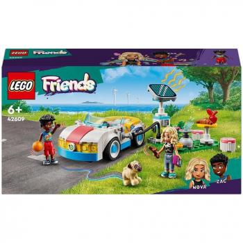 LEGO Friends Coche Eléctrico y Cargador 42609 Juego de Construcción