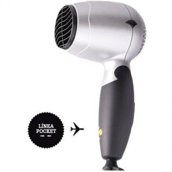Perfect Beauty HD 1200 - Secador mini de viaje 1200W, color plata