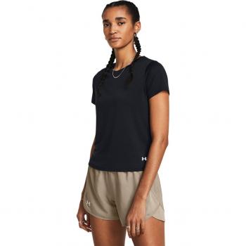 Camiseta de mujer Launch Under Armour - Camiseta de manga corta, diseño ligero, tecnología de absorción de humedad, tejido transpirable, corte ajustado