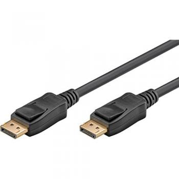 Cable DisplayPort 2.1 Goobay, DP-DP, 10K 60Hz, 1.0 m, Ultra Alta Resolución 54 Gbps