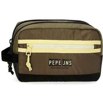 Neceser Pepe Jeans Caden Doble Compartimento Adaptable, Verde, 26x16x12 cm