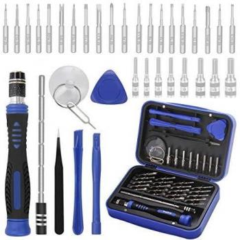 37 en 1 Profesional Magnético de Juego de Destornilladores con Magnetizador,Preciva Destornilladores de precisión kit,para reparación de PC,Teléfonos Móviles,PS4,Xbox,Cámara,electrónicos etc