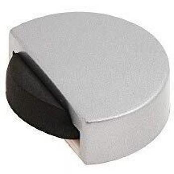 WOLFPACK LINEA PROFESIONAL 5320330 Tope Puerta Adhesivo Silencioso Cromo Mate, Plateado, 12x9x2 cm