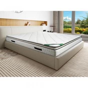 Colchón de Espuma y Tejido de Bambú de 140 x 190 cm y 23 cm de Grosor - ADANA de NATUREA