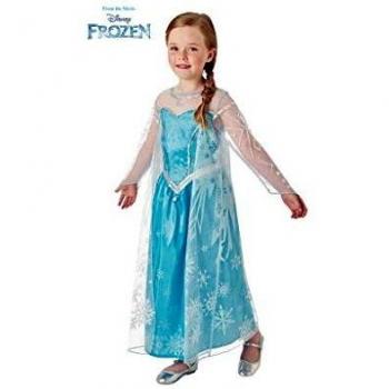Disney Frozen - Disfraz de princesa Elsa para niña, infantil 7-8 años- L