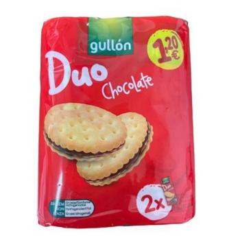 Gullón Deliciosas Galletas Duo de Chocolate en Pack Doble de 145g - Caja con 12 Unidades