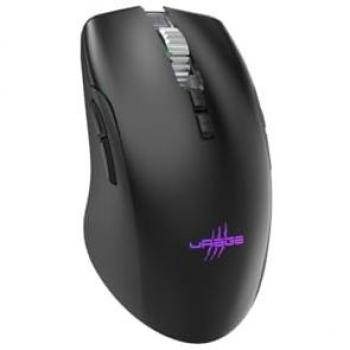 Ratón Gaming Inalámbrico uRage Reaper 610, Óptico, 9 Botones Programables, hasta 16.000 DPI, RGB, Negro