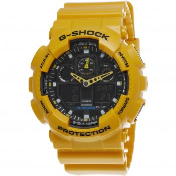 Casio G-Shock GA-100A-9ADR Velocity Indicator Alarm Men's Analog-Digital Watch