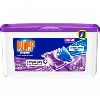 Wipp Express Duo Caps Detergente en Cápsulas Lavanda 36 Dosis