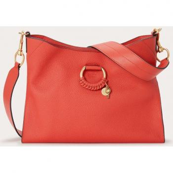 Bolso de hombro Joan de piel en color naranja talla única
